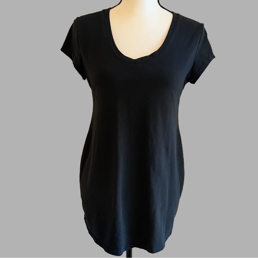 Koala Mom Maternity Black V-Neck Tunic